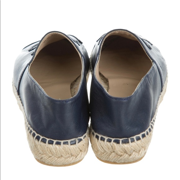 CHANEL CC lambskin espadrilles size US5 IT35 100% authentic - Picture 4 of 6
